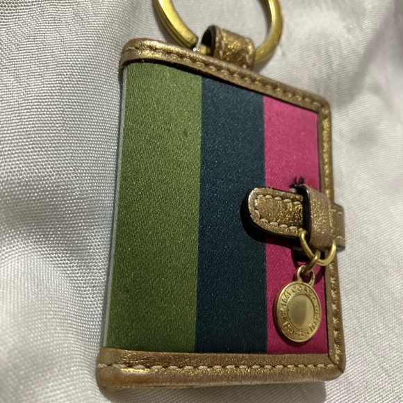 RARE Coach Legacy Stripes Photo Keychain - Picture 3 of 10